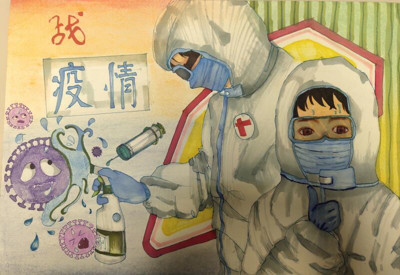 “疫情當前，孩子們有‘畫’說”作品展播（三十五）