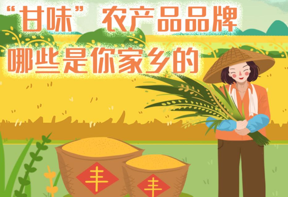 一圖帶你了解“甘味”農(nóng)產(chǎn)品品牌 ，哪些是你家鄉(xiāng)的？