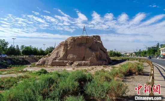 圖為沙州郡城遺址公園古遺址。　王斌銀 攝