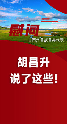  圖解|慰問甘南州各族各界代表 胡昌升說了這些！