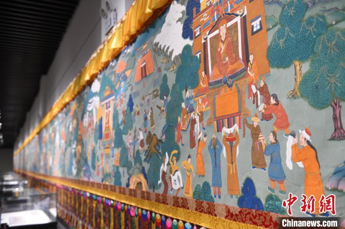 8月20日，“塔影河聲吉祥千年——涼州會盟暨蘭州與武威文物聯(lián)展”在蘭州市博物館開展。戴文昌 攝