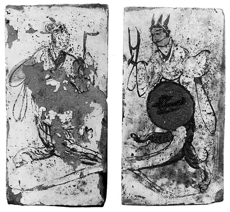 高臺(tái)縣博物館藏魏晉墓出土的女媧、伏羲畫像磚