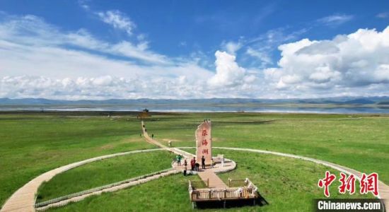 2024年6月，甘肅甘南州碌曲縣尕海湖。(資料圖)高瑩 攝